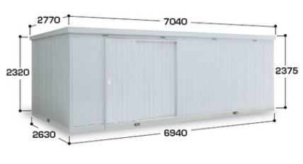 物置　ネクスタ大型　間口6940タイプ　イナバ