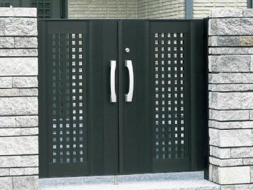 門扉　エクゼウス　7型　井桁格子　YKK AP