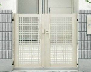 門扉　エクスライン　3型　井桁格子　YKK AP